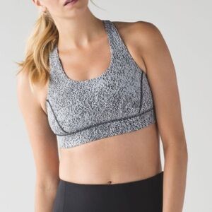 lululemon athletica Black and White Sports Bra
